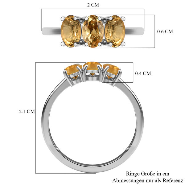 Citrin-Ring, 925 Silber  ca. 1,39 ct image number 6