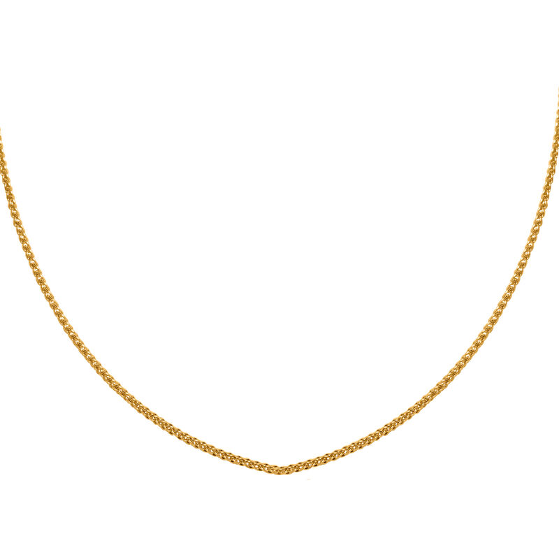 Spiga-Halskette, ca. 45cm, 750 Gelbgold, ca. 2,40g image number 0
