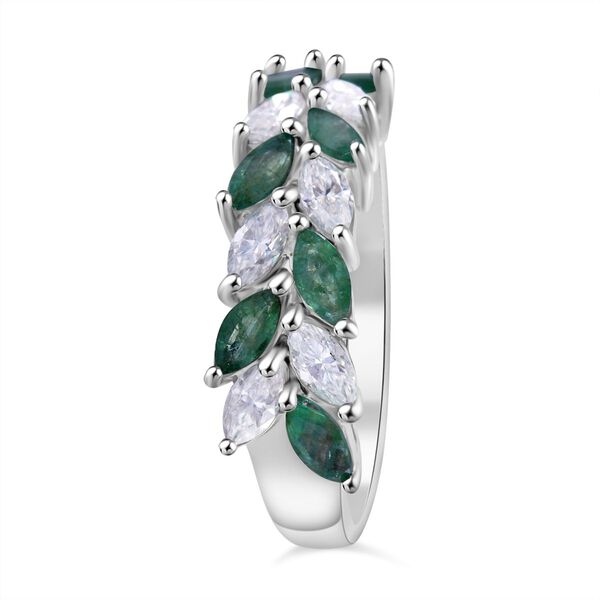 AA Kagem sambischer Smaragd und Moissanit Ring - 1,99 ct. image number 3