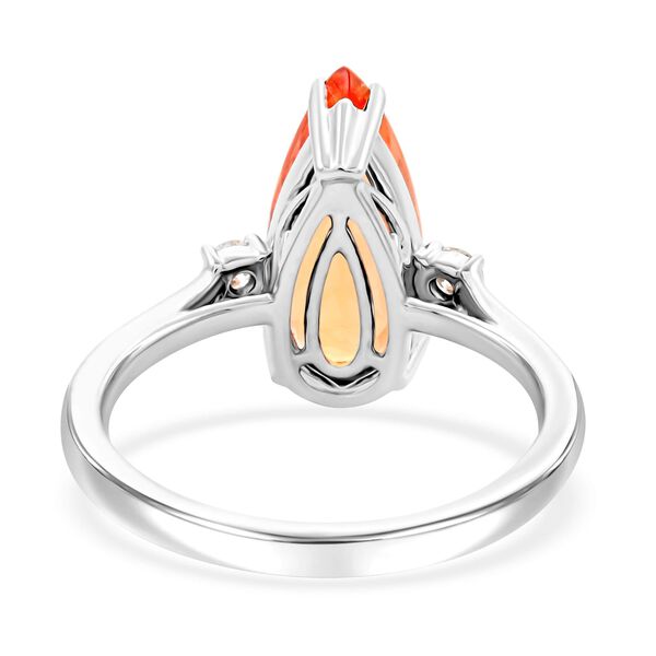 RHAPSODY zertifiziert und gepr&uuml;ft AAAA kaiserlicher Topas und VS-EF Diamant Ring in 950 Platin - 5,40 ct. image number 4