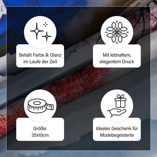 LA MAREY - Premium Selection - 100% Maulbeerenseiden, 35 x 150 cm, Lila image number 4