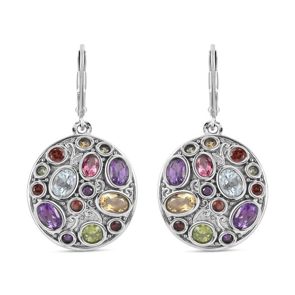 Multi-Edelstein Ohrringe - 6,17 ct.