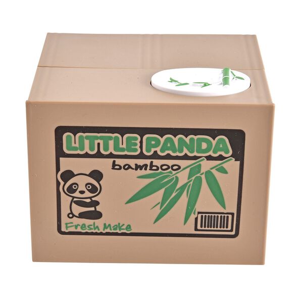 Münzstehlende Panda Spardose, Größe 12x10x9 cm, 2xAA (Batterien nicht inkl.) image number 3