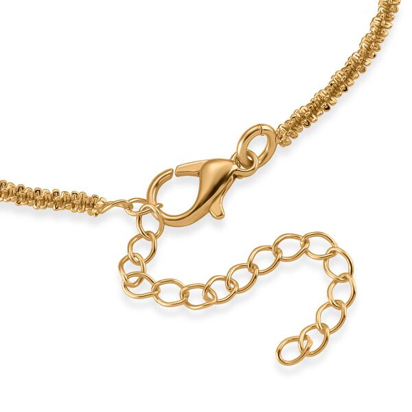 Funkel Armband, Messing Goldfarben ca. 19 cm image number 5