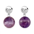 Afrikanischer Amethyst Ohrringe ca. 56.00 ct