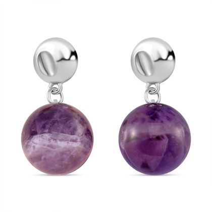 Afrikanischer Amethyst Ohrringe ca. 56.00 ct