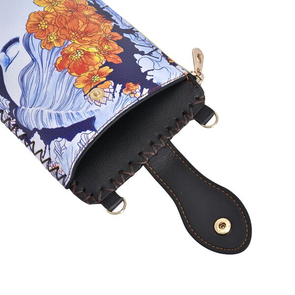 Handy Crossbody-Tasche aus Kunstleder, Frau image number 6