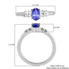 Tansanit und Zirkon Ring - 0,59 ct. image number 6