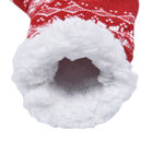 2er-Set - 2 Paar rutschfeste Haus Socken mit warmem Sherpa Futter, Einheitsgröße Weihnachtsmotiv, Rot und Dunkelblau  image number 5