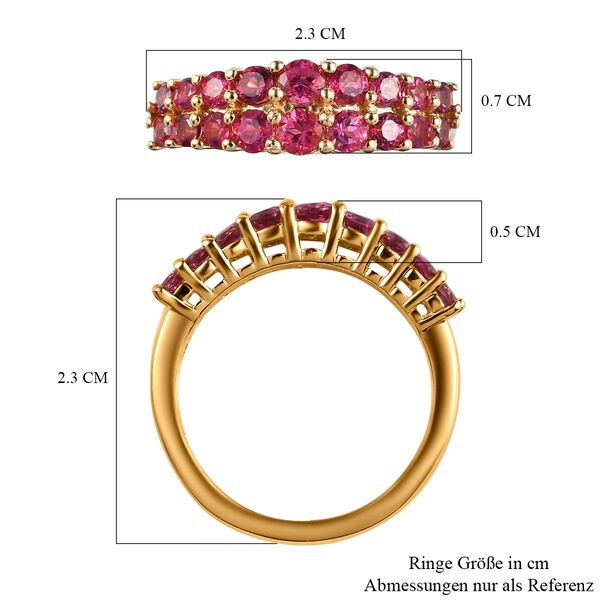 Rubellit Cluster Ring - 1,18 ct. image number 7