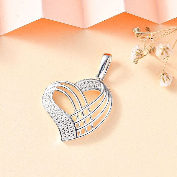 Wei&szlig;er Diamant Anh&auml;nger 925 Silber image number 2