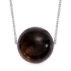 Tigerauge Halskette ca. 50 cm 925 Silber ca. 50.00 ct