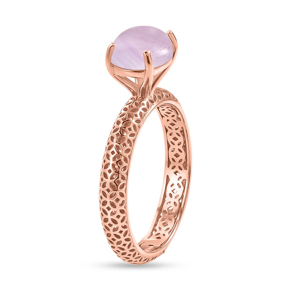 D'Joy AAA Rose De France Amethyst Ring 925 Silber 750 Ros&eacute;vergoldet (Gr&ouml;&szlig;e 21.00) ca. 2,14 ct image number 5