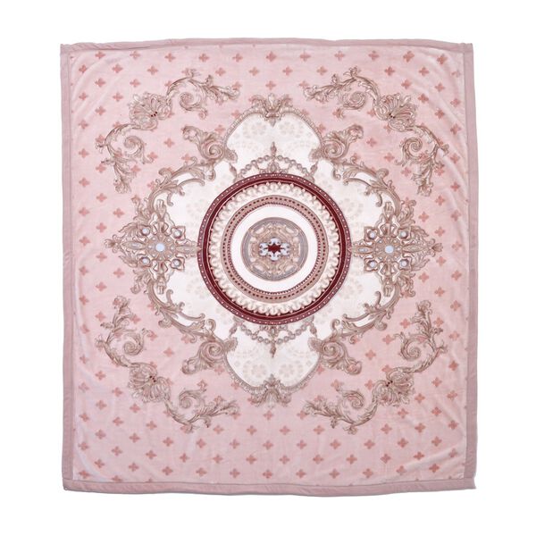 Wolkenweiche Decke mit floralem Muster, beige image number 3