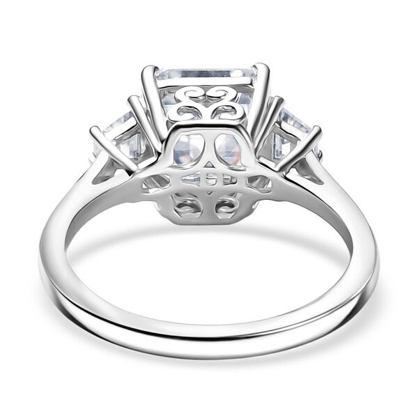 D'Joy Moissanit Ring 925 Silber rhodiniert (Größe 19.00) ca. 2.94 ct image number 5