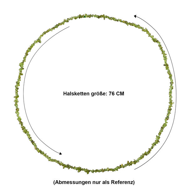 Peridot Halskette 78 cm ca. 250,00 ct. image number 6