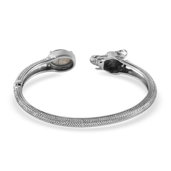 Labradorit Armreif 20 cm Edelstahl ca. 7,25 ct image number 4