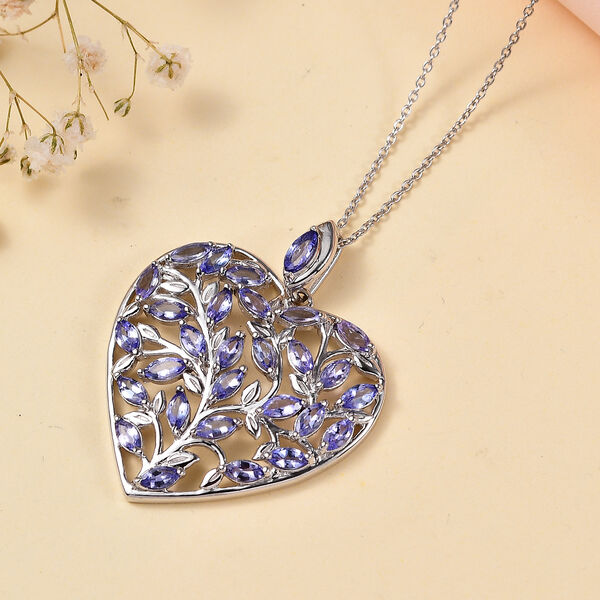 Tansanit Anhänger mit 45cm Kette - 3,86 ct. image number 2