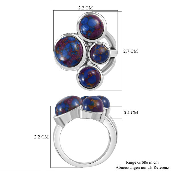 Lila Türkis-Ring - 7,82 ct. image number 6