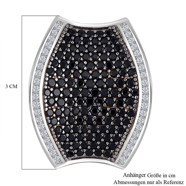 Schwarzer Spinell und Zirkon-Anh&auml;nger - 3,08 ct. image number 6