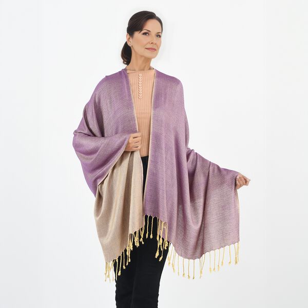 Doppelgewebter Schal, Gold image number 3