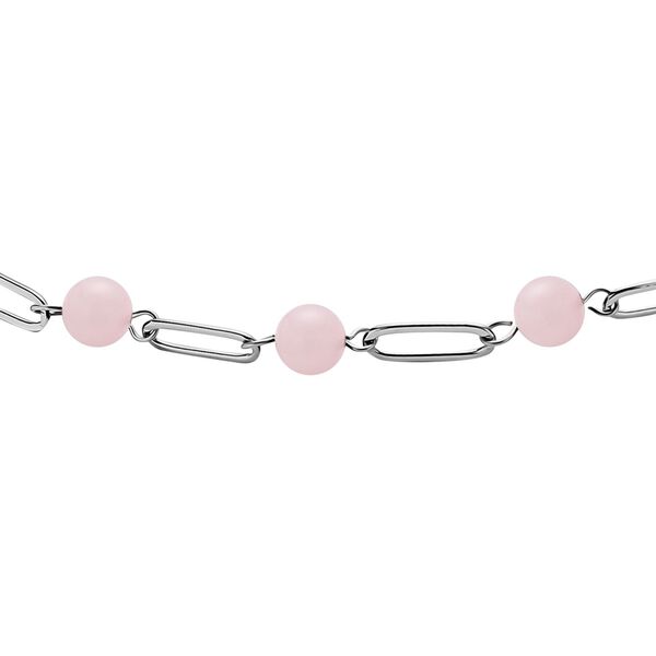 Rosenquarz-Halskette, 45 cm - 40 ct. image number 3