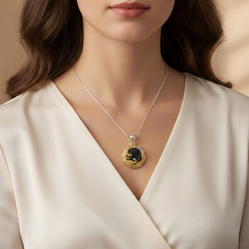 D'Joy Royal Bali- nat&uuml;rlicher Olmek Jadeit zweifarbiger Anh&auml;nger - 19,12 ct.