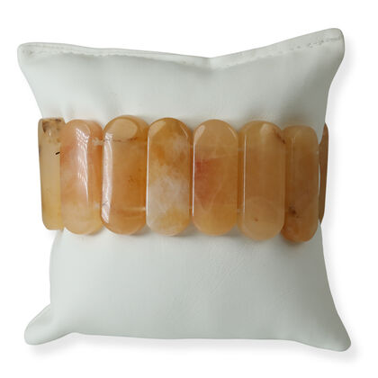 Gelbe Jade Armband Flexibel (ca. 18-19 cm) ca. 525,00 ct.