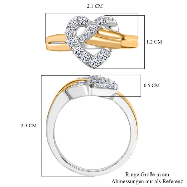 LUXURIANT SI-GH Labor Diamant zweifarbiger Ring - 0,35 ct. image number 6