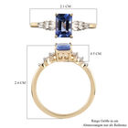 AA Tansanit und Diamant-Ring, I2-I3 G-H, 585 Gelbgold  ca. 1,07 ct image number 6