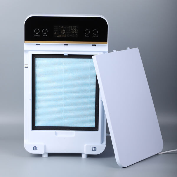 Luftreiniger mit Touchscreen-Anzeigefeld, Weiß und schwarz image number 12