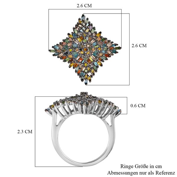 Mehrfarbiger Diamant-Ring - 1 ct. image number 7