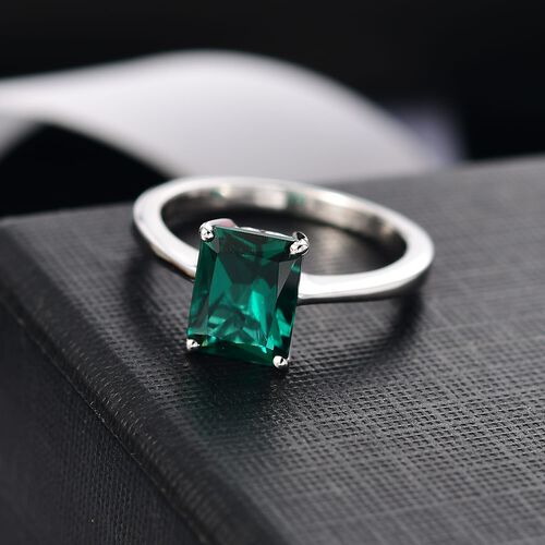AAA Lab Grown Smaragd Ring 417 Gold (Größe 20.00) ca. 2,50 ct image number 1