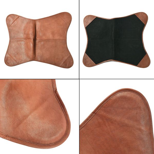 Zusammenklappbarer Butterfly-Sessel aus Echtleder, 92cm, Hellbraun image number 8