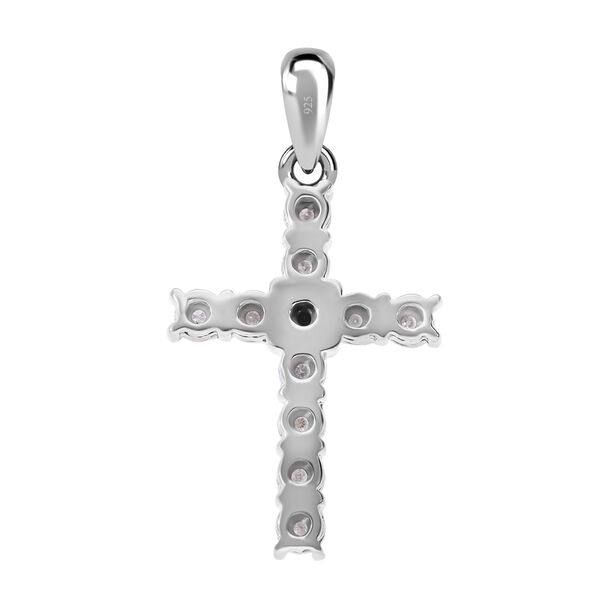 Wei&szlig;er Diamant P Kreuz-Anh&auml;nger, ca. 0.05 ct image number 1
