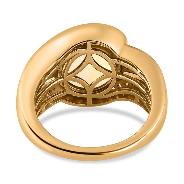 Nat&uuml;rlicher, &auml;thiopischer Welo Opal und Zirkon Ring - 3,15 ct. image number 7