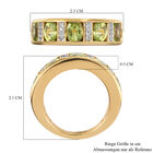 Natürlicher Peridot und Zirkon-Ring, 925 Silber vergoldet  ca. 2,07 ct image number 6