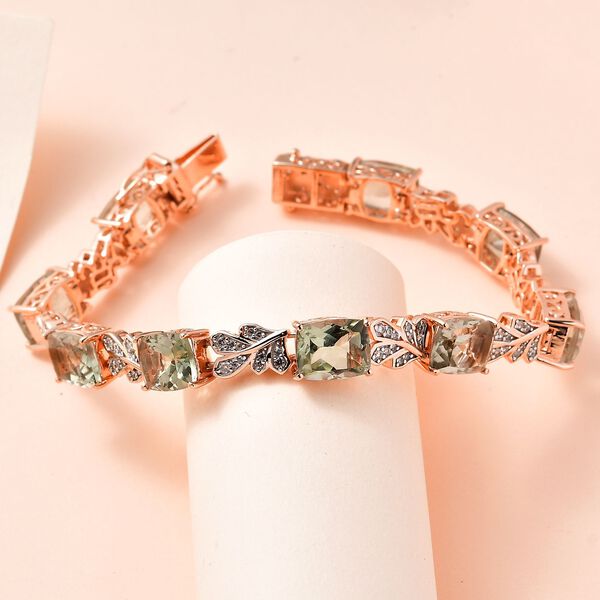 Prasiolith und Zirkon Armband - 29,16 ct. image number 1