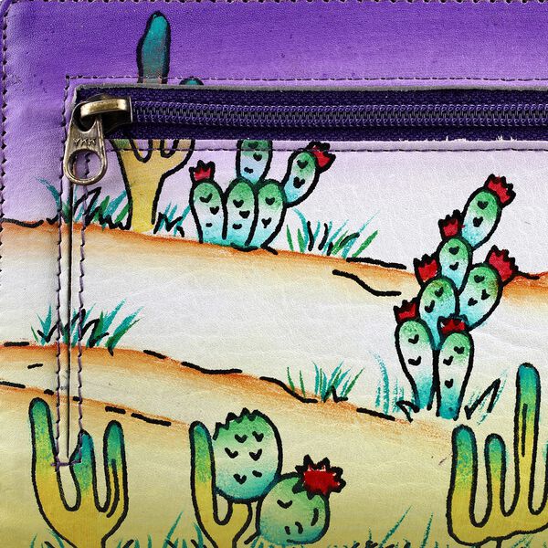 SUKRITI Brieftasche aus Echtleder, Pferdemuster image number 6