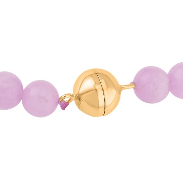 AAAA Kunzit Halskette, (8-14mm), ca. 50 cm 925 Silber vergoldet ca. 400.00 ct image number 3