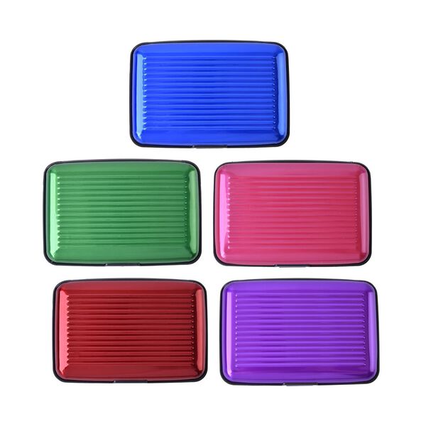 5er Set - RFID gesch&uuml;tzte Aluminium-Kartenh&uuml;llen, einfarbig image number 7