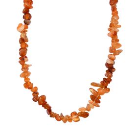AA Karneol Kette, 70 cm ca. 260,00 ct.
