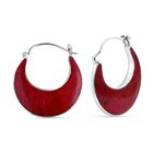 Koralle Ohrringe 925 Silber