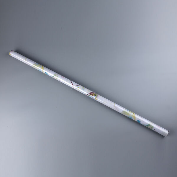 Statisch haftende Fensterfolie, nicht klebend, Schmetterling und Vogel-Muster, beige