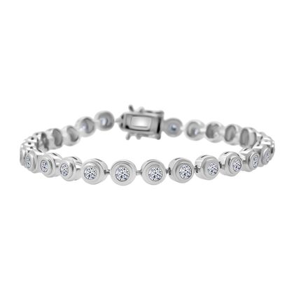 LUXURIANT DIAMOND - Lab Grown Diamant SI-GH Armband ca. 19 cm 925 Silber Rhodiniert ca. 3.00 ct