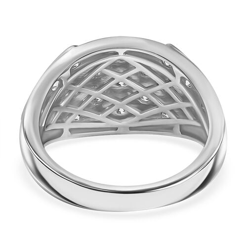 Lab Grown Diamant SI Ring 925 Silber rhodiniert (Größe 18.00) ca. 1,01 ct image number 6