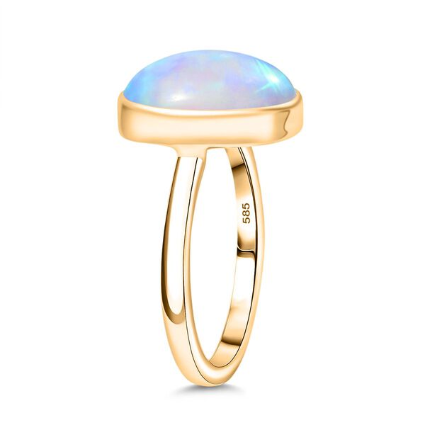 AAA Natürlicher, äthiopischer Welo Opal Ring in 585 Gold - 3,70 ct. image number 5