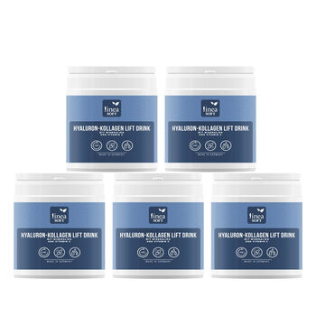 Linea Soft 5er-Set Hyaluron und Collagen Anti-Aging Lift Drink 300 gr - 30 Tage Kur
