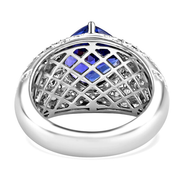 RHAPSODY AAAA Tansanit und VS EF Diamant-Ring in 950 Platin - 7 ct. image number 6