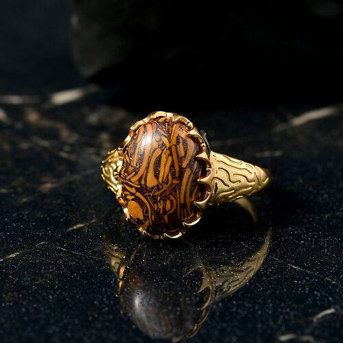 Skript Stein Ring Messing (Größe 19.00) ca. 6,38 ct image number 1
